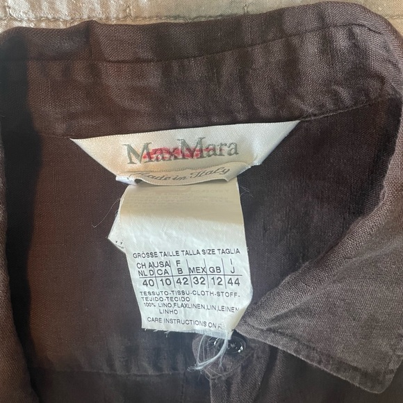 max mara 🐻 linen blouse - Picture 3 of 7
